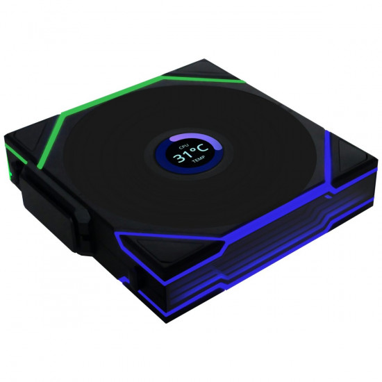 Lian Li UNI FAN TL-LCD Wireless 120 Black (3pcs & controller) Case Fan