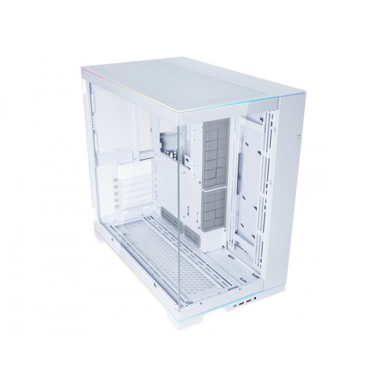 Lian Li O11D EVO RGB White - White EATX(under 280mm)/ATX Columnless Tower PC Case