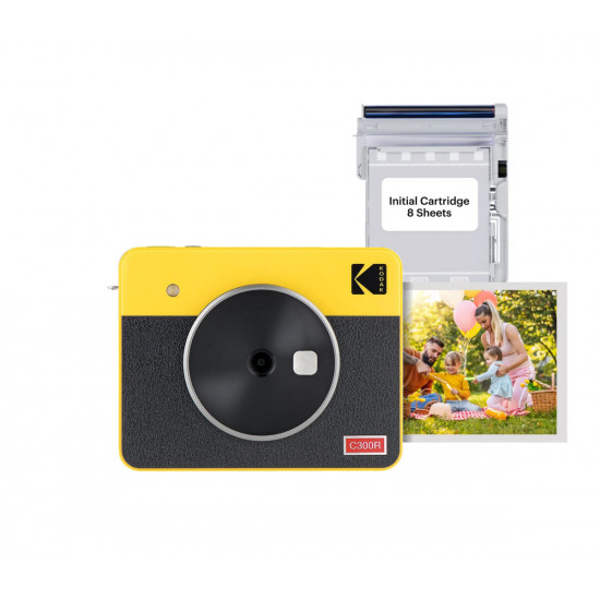 Kodak Mini Shot 3 Retro -Instant Camera & Photo Printer (7.6 x 7.6 cm) iOS & Android BT + 8 Sheets