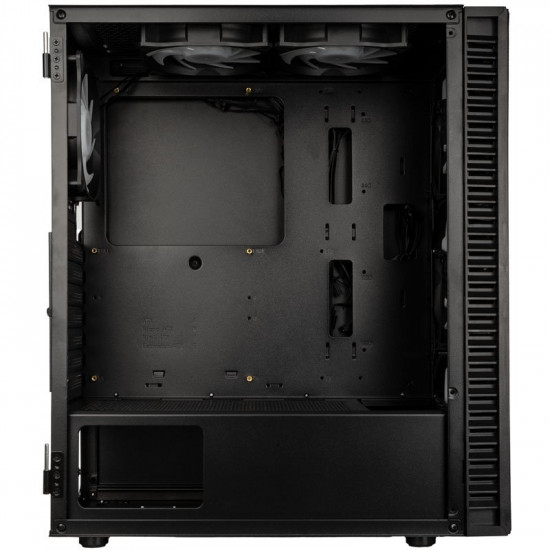 Kolink Observatory HF Plus Mesh ARGB PWM Midi Tower Case Black with 6x ARGB PWM Fans (5x140mm 1x120)