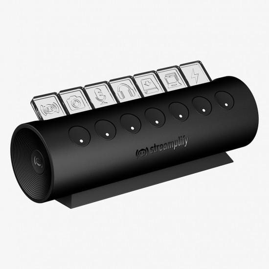 Streamplify HUB CTRL 7, 7x USB 3.0 Type A, RGB, 12V, EU Power Cable - black