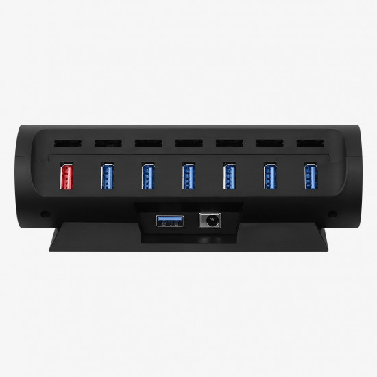 Streamplify HUB CTRL 7, 7x USB 3.0 Type A, RGB, 12V, EU Power Cable - black