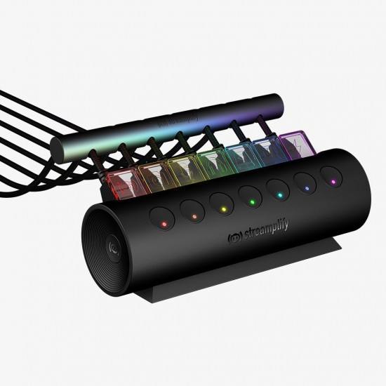Streamplify HUB CTRL 7, 7x USB 3.0 Type A, RGB, 12V, EU Power Cable - black