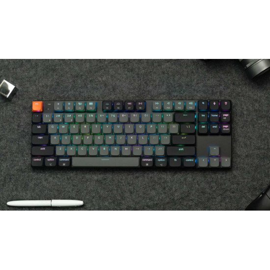 Keychron K1 V6 (K1X-B1) QMK Wireless Mechanical Keyboard Red Switch RGB 80% US Layout
