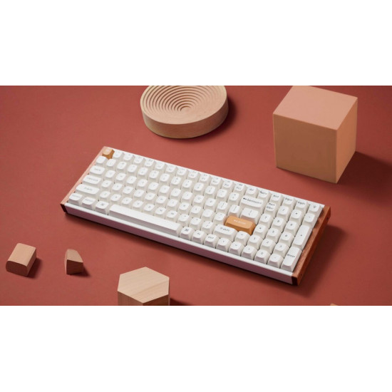 Keychron K4 HE (K4H-Q1) Special Wood Edition White Wireless Magnetic Hall Effect RGB Keyboard 96% US