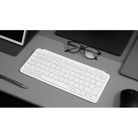 Keychron B1 Pro (B1P-K8) Ultraslim Mini Wireless Keyboard ZMK Online customize-Ivory White 75% US
