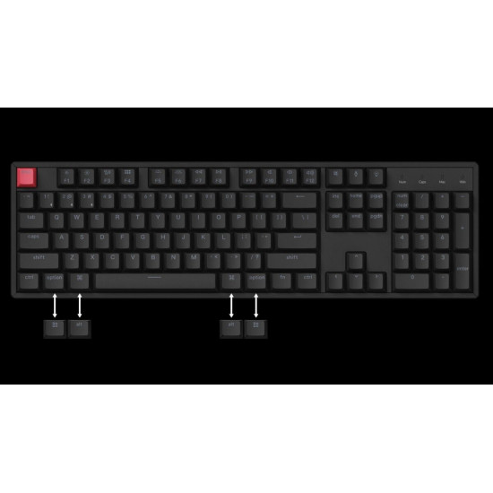 Keychron K10 V2 (K10X-B3) QMK Wireless Mechanical Keyboard Brown Switch RGB 100% US Layout