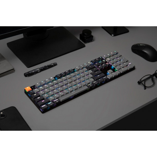 Keychron K5 V2 (K5X-B3) QMK Wireless Mechanical Keyboard Brown Switch RGB 100% US Layout