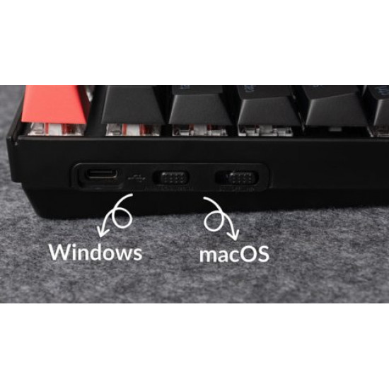 Keychron K8 V2 (K8X-J3) QMK Wireless Mechanical Keyboard Brown Switch HotSwap RGB 80% US Lay Alum