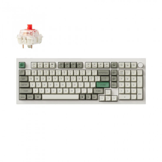 Keychron Q5 Max (Q5M-M3) QMK/VIA Wireless Custom Mechanical Keyboard-Brown Switch 96% US Layout