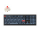 Keychron V6 Max (V6M-D1) QMK/VIA Wireless BT/2,4/Wired Custom Mechanical Keyboard Red Switch 100% US