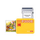 Kodak Mini 3 Retro 4PASS Smartphone Photo Printer Portable (7.6 x 7.6 cm) + 8 Sheets, Yellow