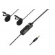 BOYA BY-M1DM wired mic Dual Lavalier Microphone
