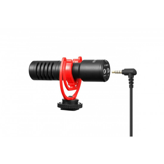 BOYA BY-MM1+ shotgun mic Universal Mini Shotgun Mic 3.5mm for camera, phone, laptop improved signal