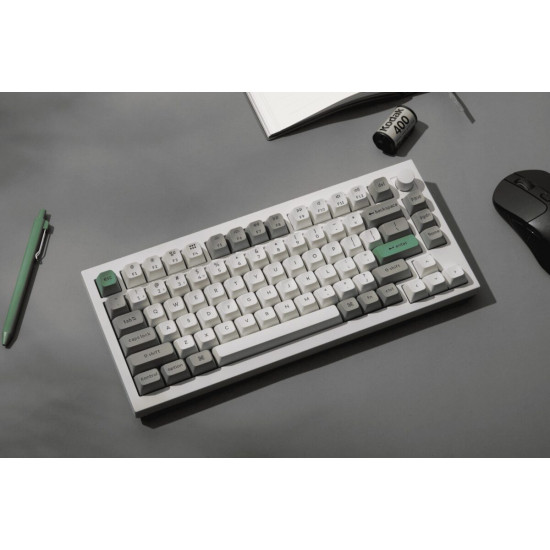 Keychron Q1 Max (Q1M-P1) QMK/VIA Wireless Custom Mechanical Keyboard-Red Switch-Shell White 75% US