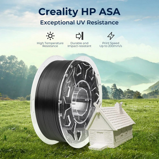 Creality HP-ASA black Filament - weather & UV & impact resistance - 1.75 1KG