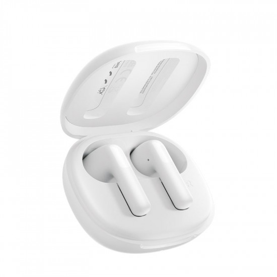 QCY AilyBuds E10 White Hires Audio LDAC Semi-Ear TWS 4mics ENC 13mm dynamic driver IPX4 35h
