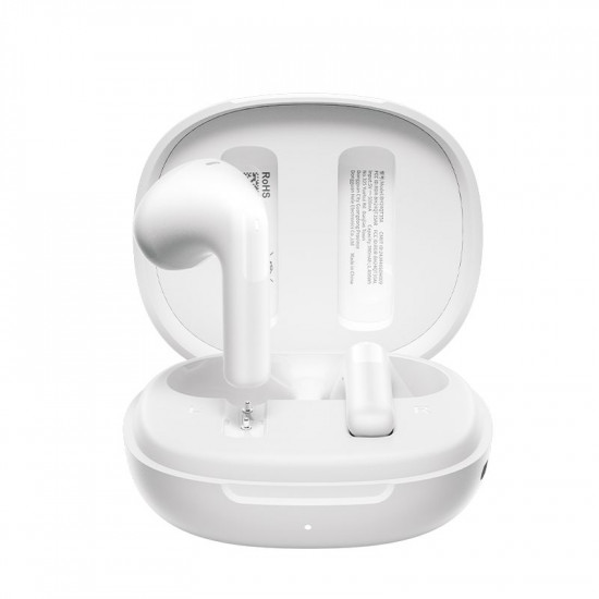 QCY AilyBuds E10 White Hires Audio LDAC Semi-Ear TWS 4mics ENC 13mm dynamic driver IPX4 35h