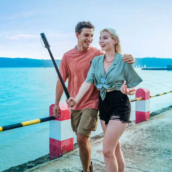 Insta360 Power Selfie Stick - 100CM Selfie Stick with a built-in 4500mAh battery that can remotely c