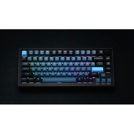 Keychron Q1 Pro (Q1P-M1) QMK/VIA Wireless Custom Mechanical Keyboard-Red Switch 75% US Layout