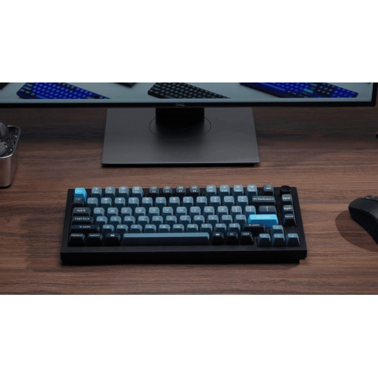 Keychron Q1 Pro (Q1P-M1) QMK/VIA Wireless Custom Mechanical Keyboard-Red Switch 75% US Layout
