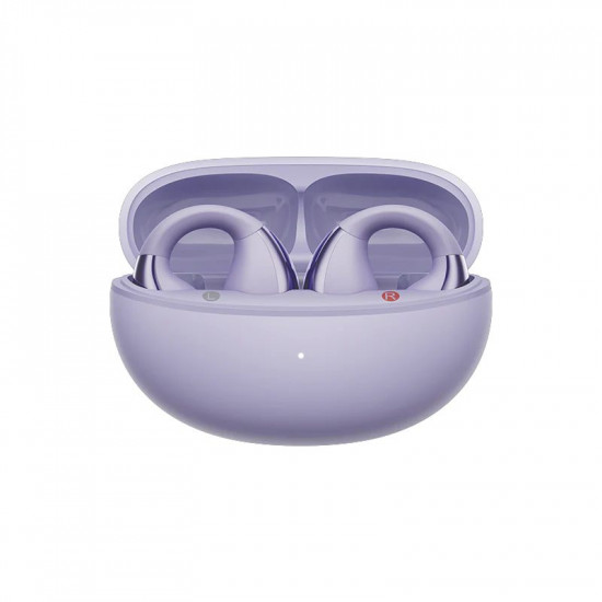 QCY Crossky C30 Purple (QT33) Open Ear TPU Earclip, Bass Enhance Algo. BT 5.4 Dual Connection Earbud