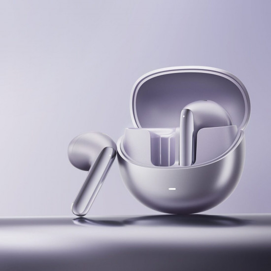 QCY AilyBuds Pro Semi-Ear ANC TWS Purple 6 mic & A.I. Noise Cancel. LDAC Audio Ultra HD Multi-point