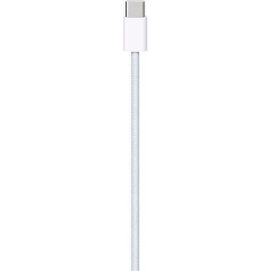 Apple Braided USB 2.0 Cable USB-C male - USB-C Λευκό 1m (MQKJ3ZM/A)