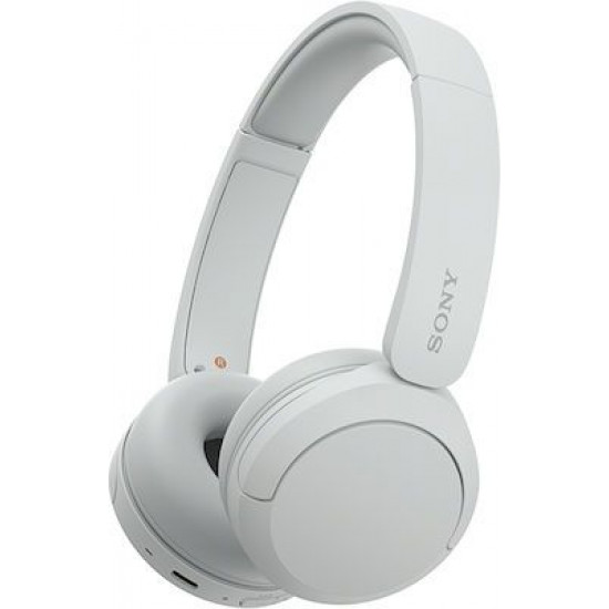 Sony WH-CH520 Ασύρματα Bluetooth On Ear Ακουστικά με 50 ώρες Λειτουργίας και Quick Charge Λευκά