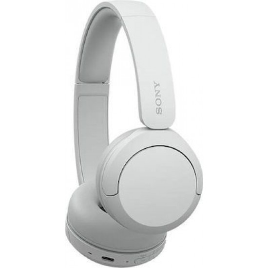 Sony WH-CH520 Ασύρματα Bluetooth On Ear Ακουστικά με 50 ώρες Λειτουργίας και Quick Charge Λευκά