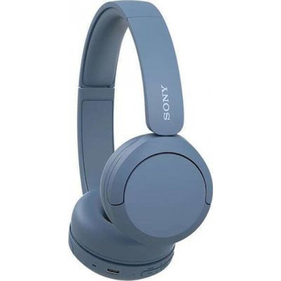 Sony WH-CH520 Ασύρματα Bluetooth On Ear Ακουστικά με 50 ώρες Λειτουργίας και Quick Charge Μπλε