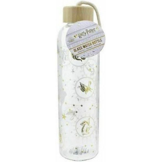 Paladone Harry Potter Μπουκάλι Νερού Γυάλινο με Βιδωτό Καπάκι Διάφανο 600ml PP8221HP