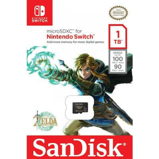 Sandisk Nintendo Switch Zelda Edition microSDXC 1TB Class 10 U3 UHS-I