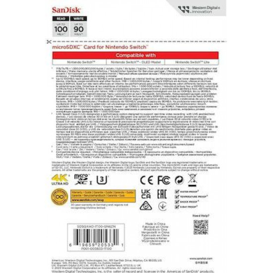 Sandisk Nintendo Switch Zelda Edition microSDXC 1TB Class 10 U3 UHS-I