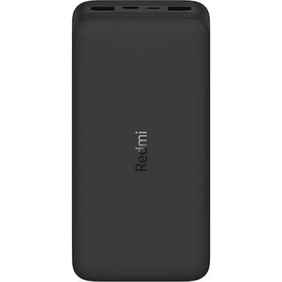 Xiaomi Redmi Power Bank 20000mAh 18W με 2 Θύρες USB-A Μαύρο