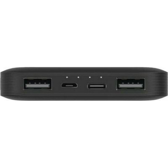 Xiaomi Redmi Power Bank 20000mAh 18W με 2 Θύρες USB-A Μαύρο