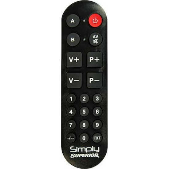 Superior Electronics Universal Τηλεχειριστήριο Simply (Numeric) για Τηλεοράσεις