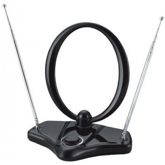 Superior Electronics SUPNAI001 Εσωτερική Κεραία Τηλεόρασης (δεν απαιτεί τροφοδοσία) σε Μαύρο Χρώμα Σύνδεση με Ομοαξονικό (Coaxial) Καλώδιο