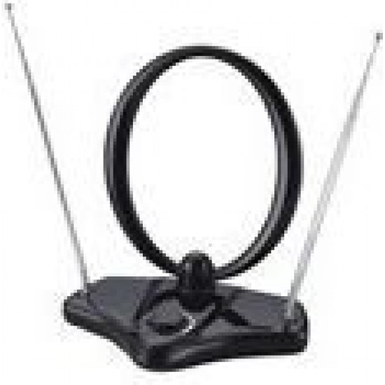 Superior Electronics SUPNAI001 Εσωτερική Κεραία Τηλεόρασης (δεν απαιτεί τροφοδοσία) σε Μαύρο Χρώμα Σύνδεση με Ομοαξονικό (Coaxial) Καλώδιο