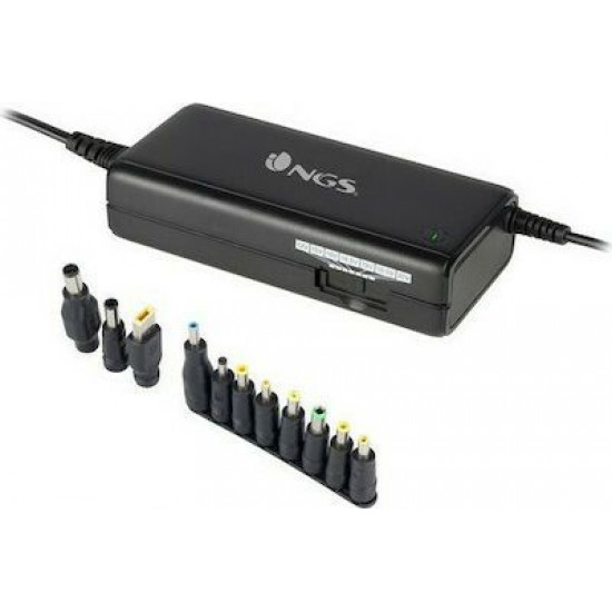 NGS Universal Φορτιστής Laptop 90W 20V με Αντάπτορα Τροφοδοσίας και με σετ βυσμάτων (S0222556)