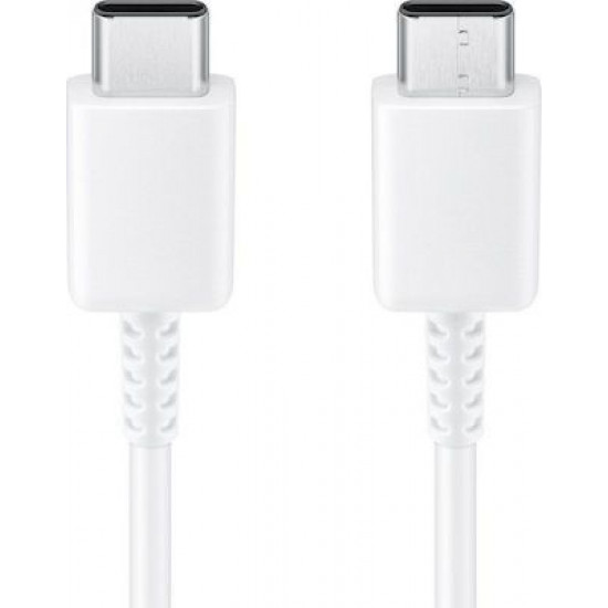 Samsung Regular USB 2.0 Cable USB-C male - USB-C male Λευκό 1m (EP-DA705BWE)