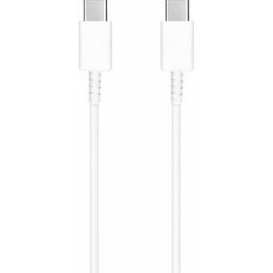 Samsung Regular USB 2.0 Cable USB-C male - USB-C male Λευκό 1m (EP-DA705BWE)