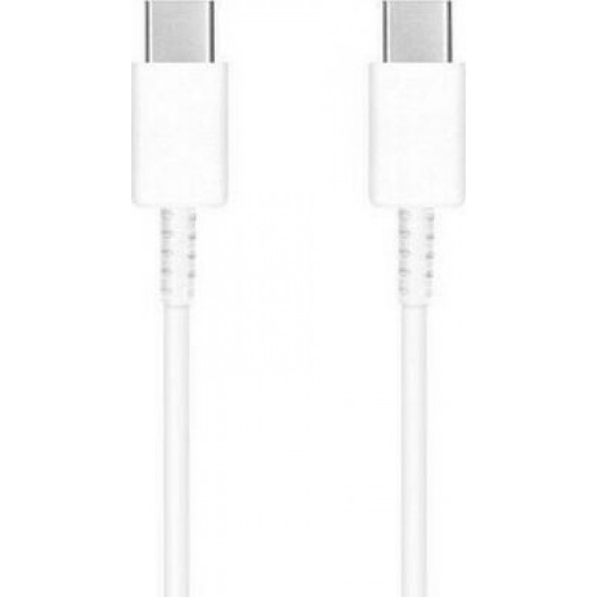 Samsung Regular USB 2.0 Cable USB-C male - USB-C male Λευκό 1m (EP-DA705BWE)