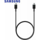 Samsung Regular USB 2.0 Cable USB-C male - USB-C male Μαύρο 1m (EP-DA705BBEGWW)