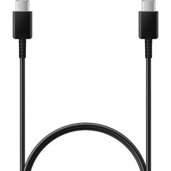 Samsung Regular USB 2.0 Cable USB-C male - USB-C male Μαύρο 1m (EP-DA705BBEGWW)