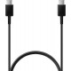 Samsung Regular USB 2.0 Cable USB-C male - USB-C male Μαύρο 1m (EP-DA705BBEGWW)