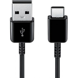 Samsung Regular USB 2.0 Cable USB-C male - USB-A male Μαύρο 1.5m (EP-DG930IBEGWW)