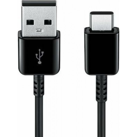 Samsung Regular USB 2.0 Cable USB-C male - USB-A male Μαύρο 1.5m (EP-DG930MBEGWW)