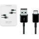 Samsung Regular USB 2.0 Cable USB-C male - USB-A male Μαύρο 1.5m (EP-DG930MBEGWW)
