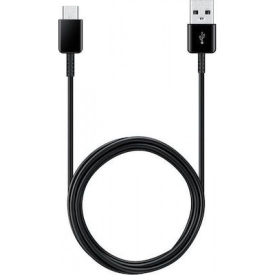 Samsung Regular USB 2.0 Cable USB-C male - USB-A male Μαύρο 1.5m (EP-DG930MBEGWW)